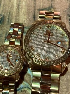Mens And Womans (HIS AND HERS) Matching Croton Watches
